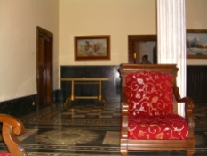 Inside the presidential palace